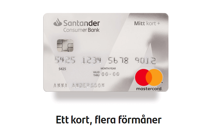 Santander Mitt kort+ Läs recensionen (2021) Ansök direkt